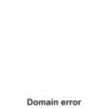 Domain error