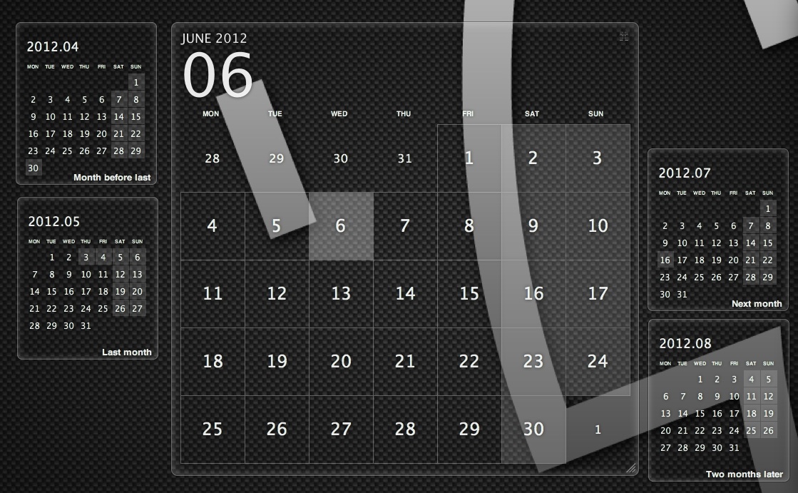 デスクトップに見た目を自由にカスタマイズできるカレンダーを表示 Desktop Calendar Plus Macの手書き説明書