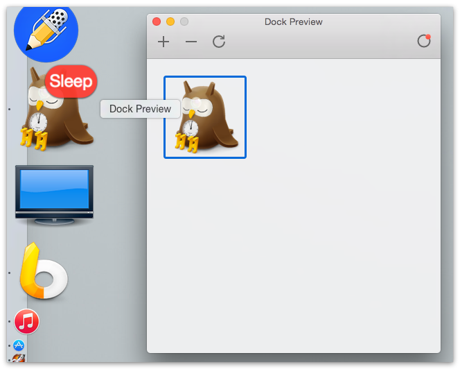 アプリのアイコンとして用意した画像がdockでどのように見えるかをチェック Dock Preview Macの手書き説明書